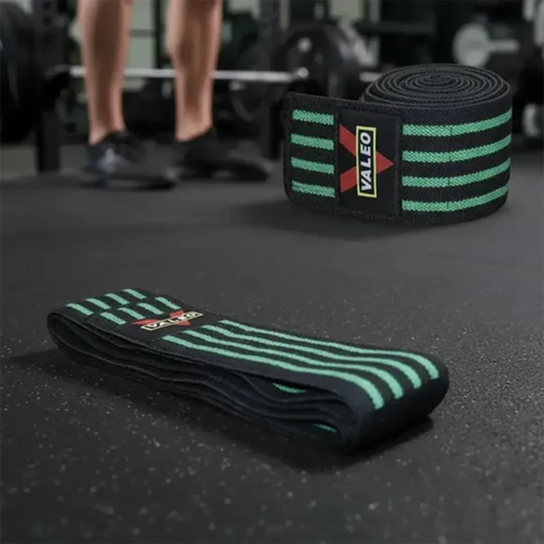Venda larga Straps Rodillera Valeo para gym - Imagen 6