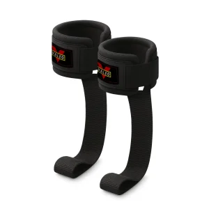 Lifting Straps Valeo de muñeca rígida para gym - Negro